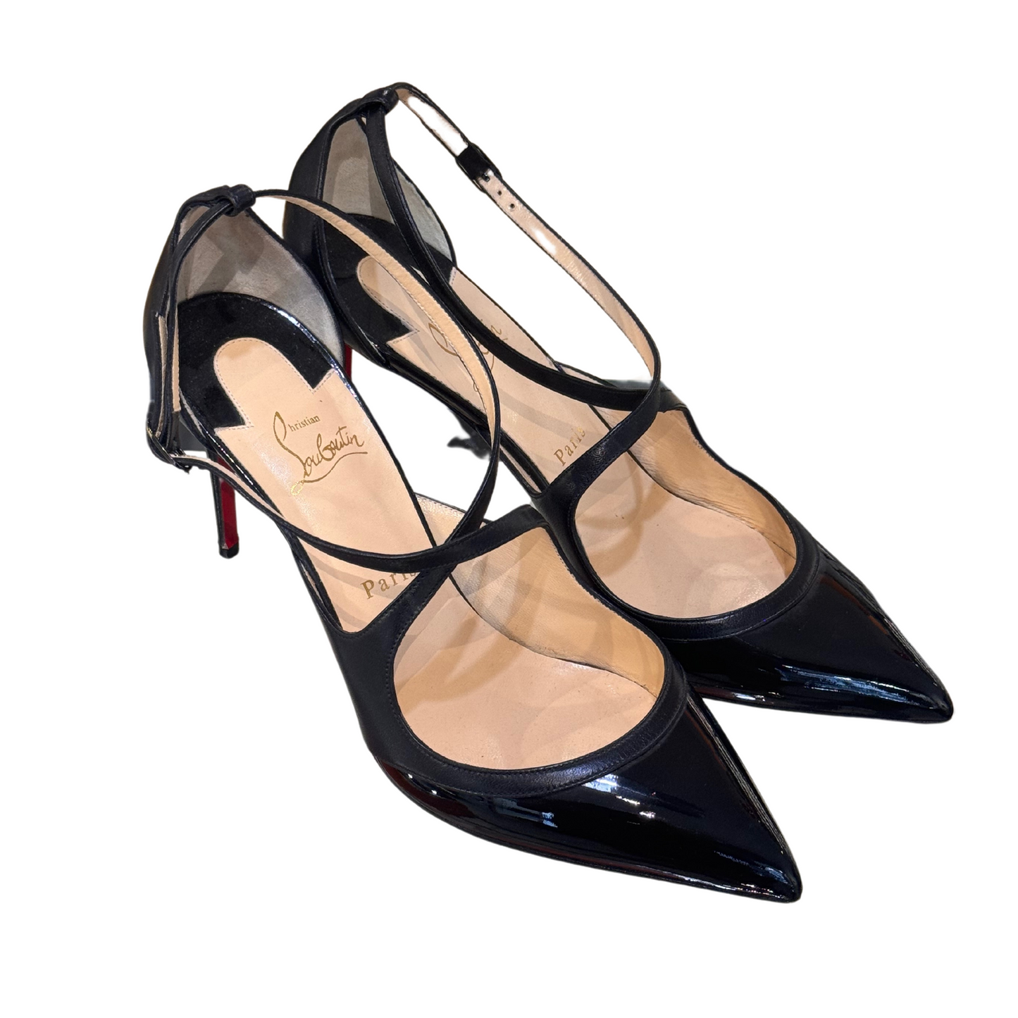 DECOLLETE LOUBOUTIN PUNTA CON INTRECCIO