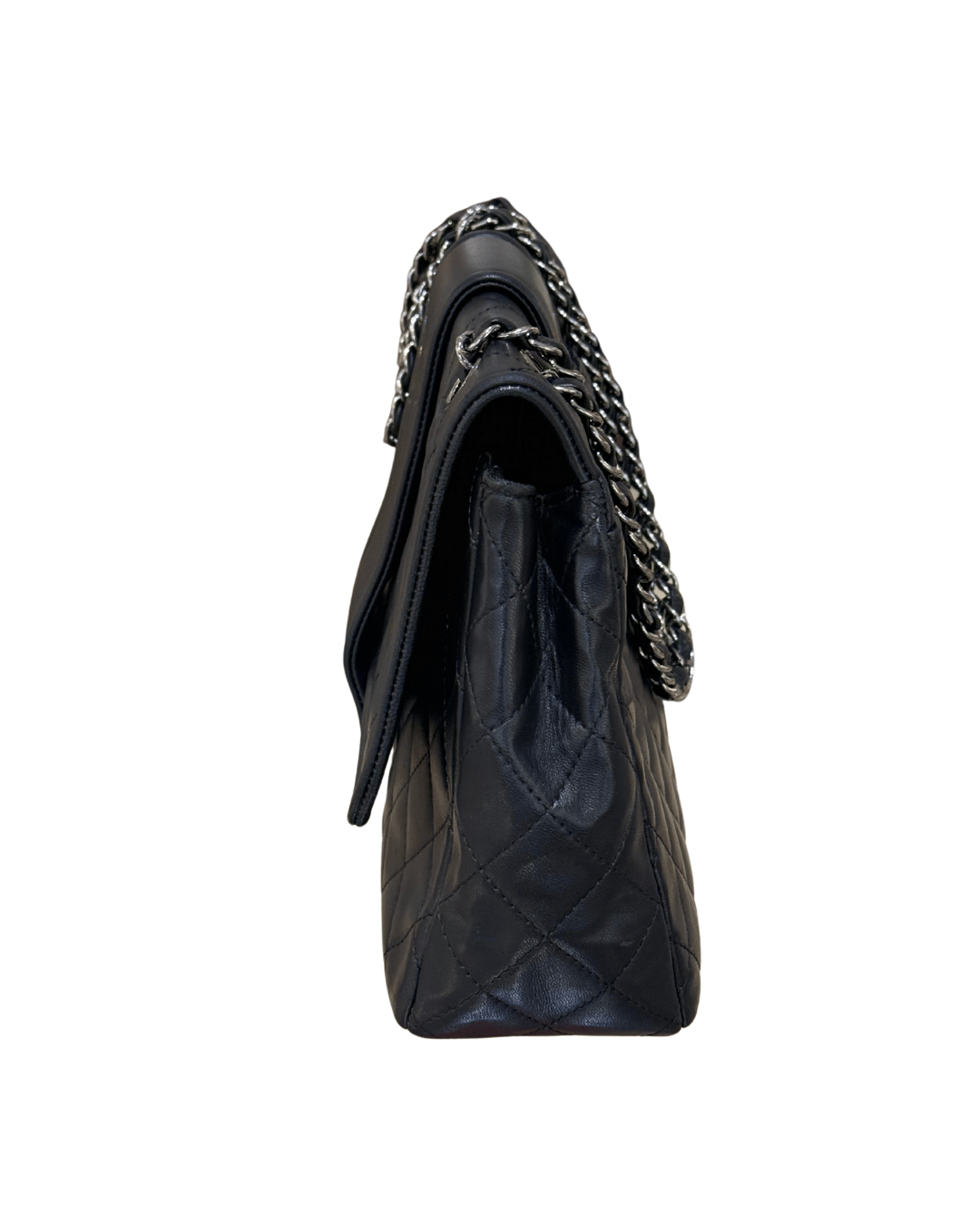 CHANEL FLAP IN PELLE TRAPUNTATA NERA