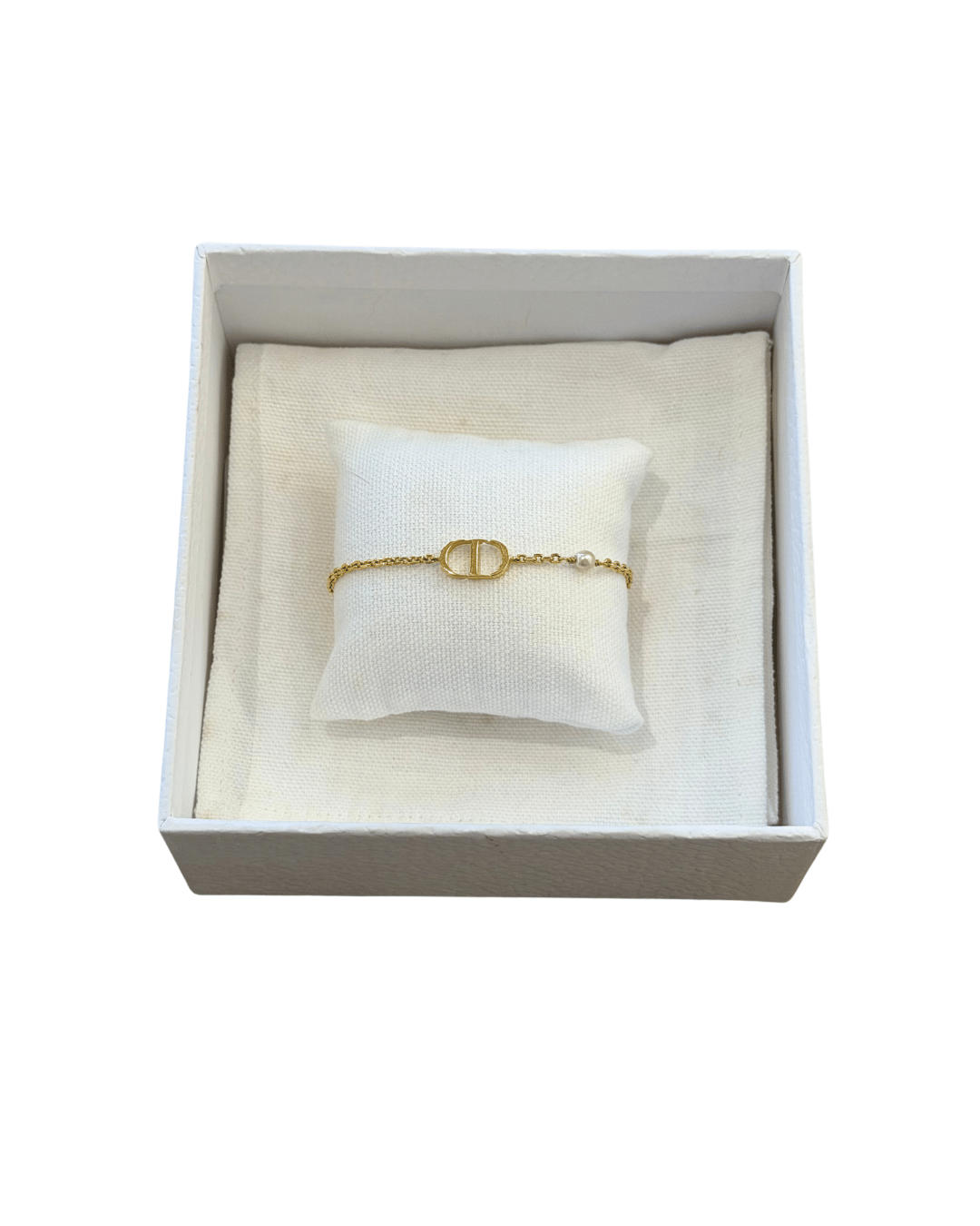 BRACCIALE METALLO DORATO DIOR CON SCATOLA