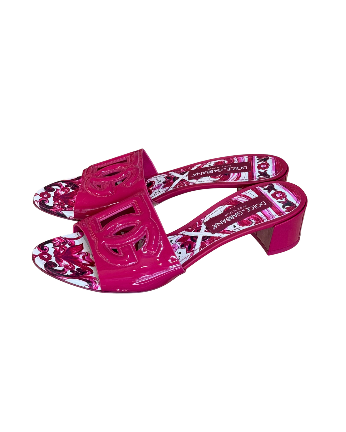 SANDALI DOLCE&GABBANA IN VERNICE FUCSIA nr41