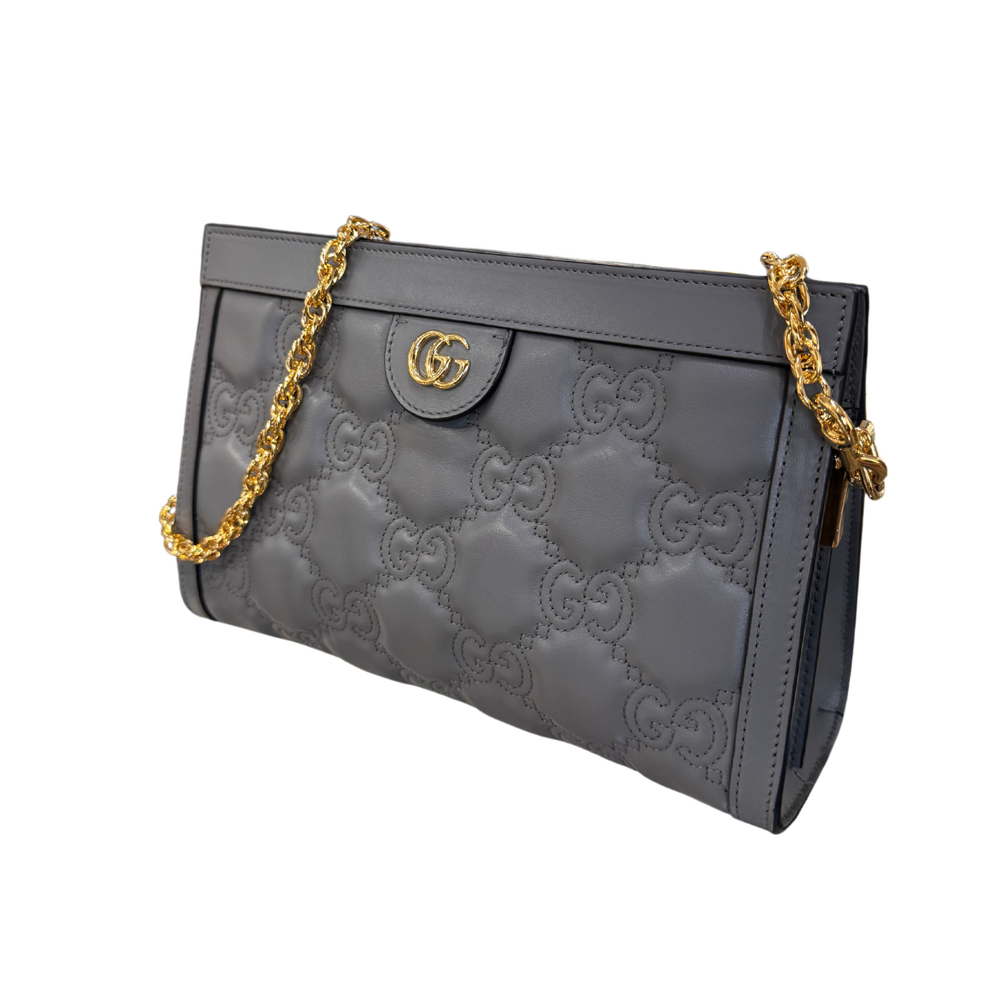 POCHETTE GRIGIA IN PELLE GUCCI