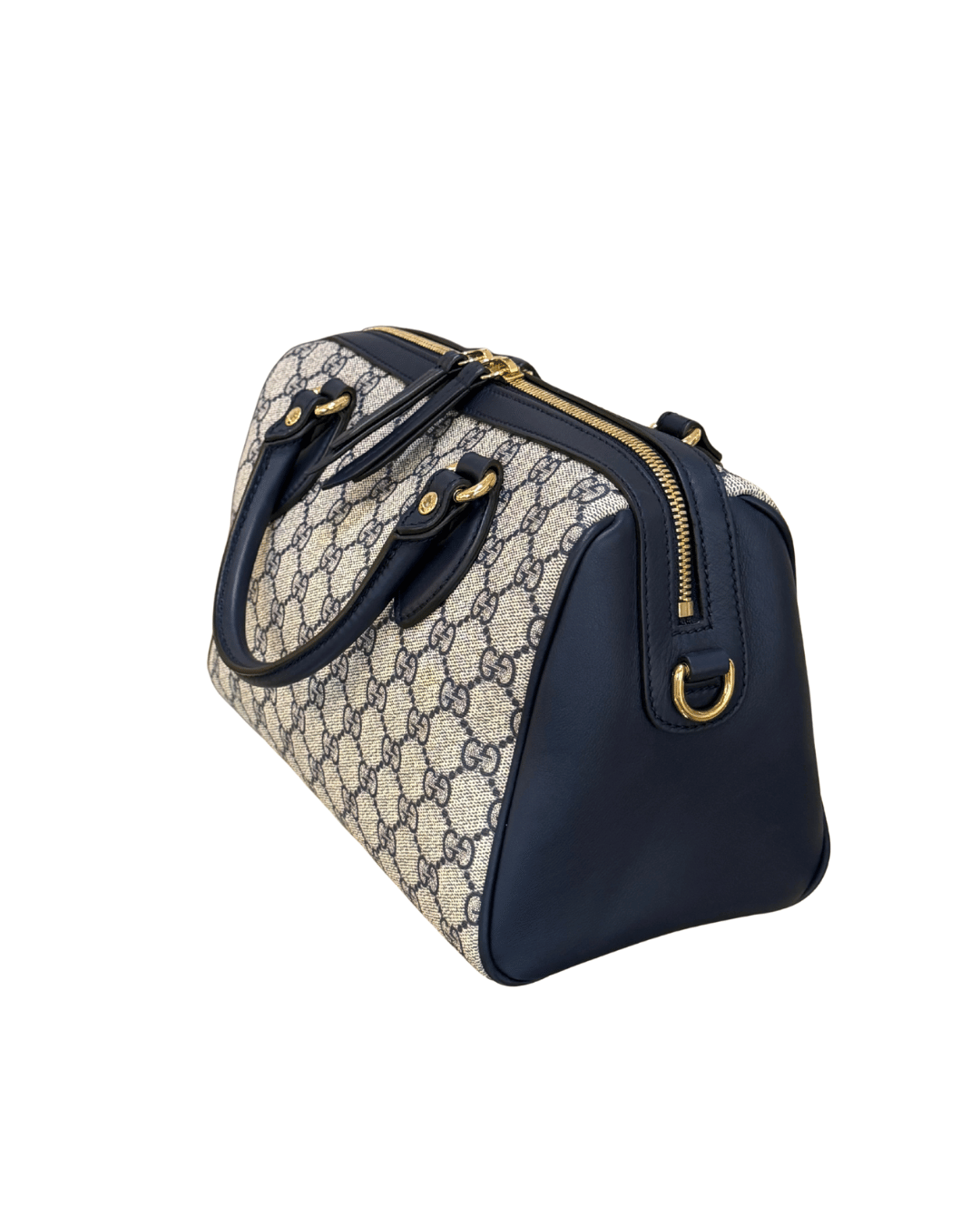 BAULETTO GUCCI BOSTON PVC RIFINITURE BLU