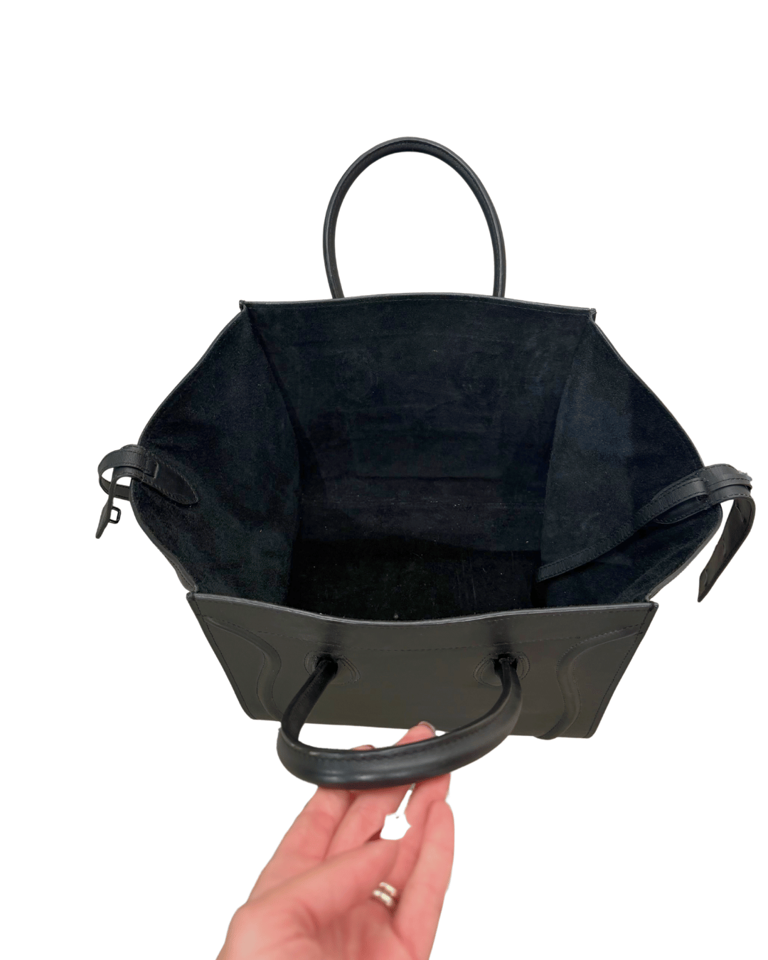 CELINE LUGGAGE PELLE NERA LARGE