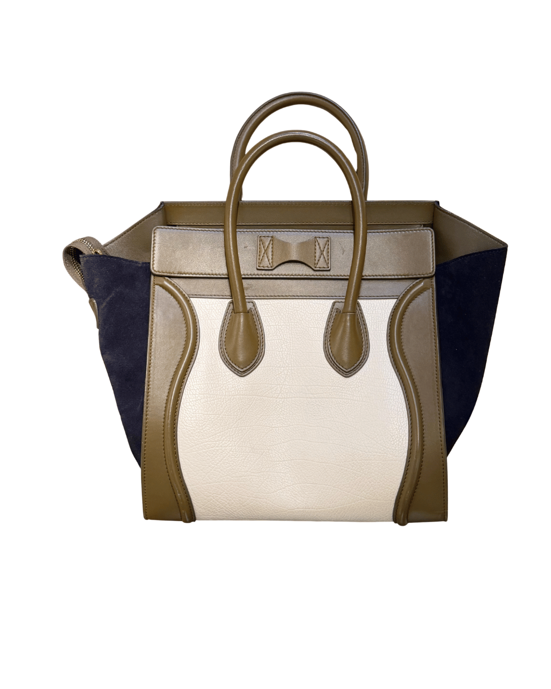 CELINE LUGGAGE TRICOLORE PELLE E SUEDE