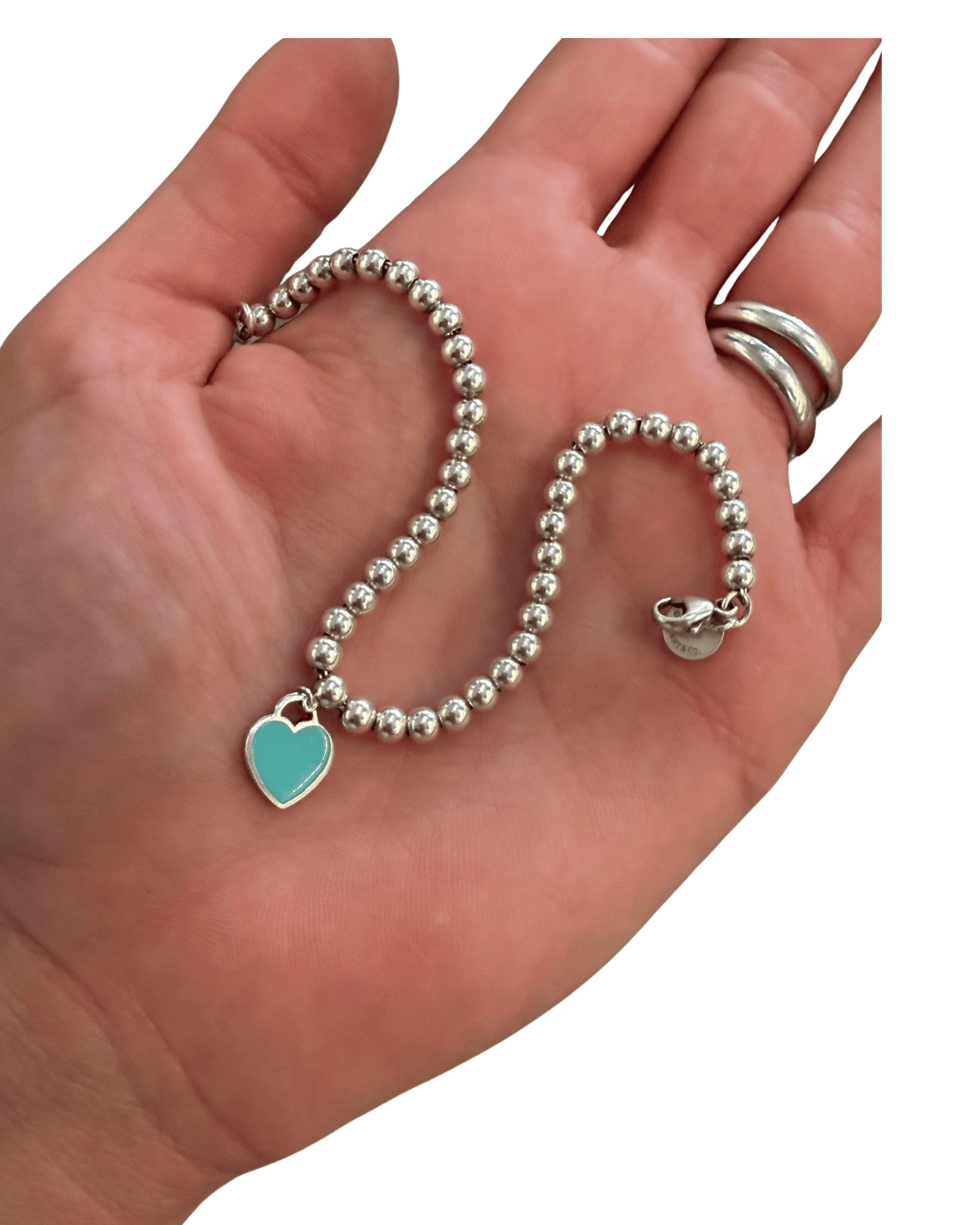 BRACCIALE TIFFANY BEAD HEART TAG