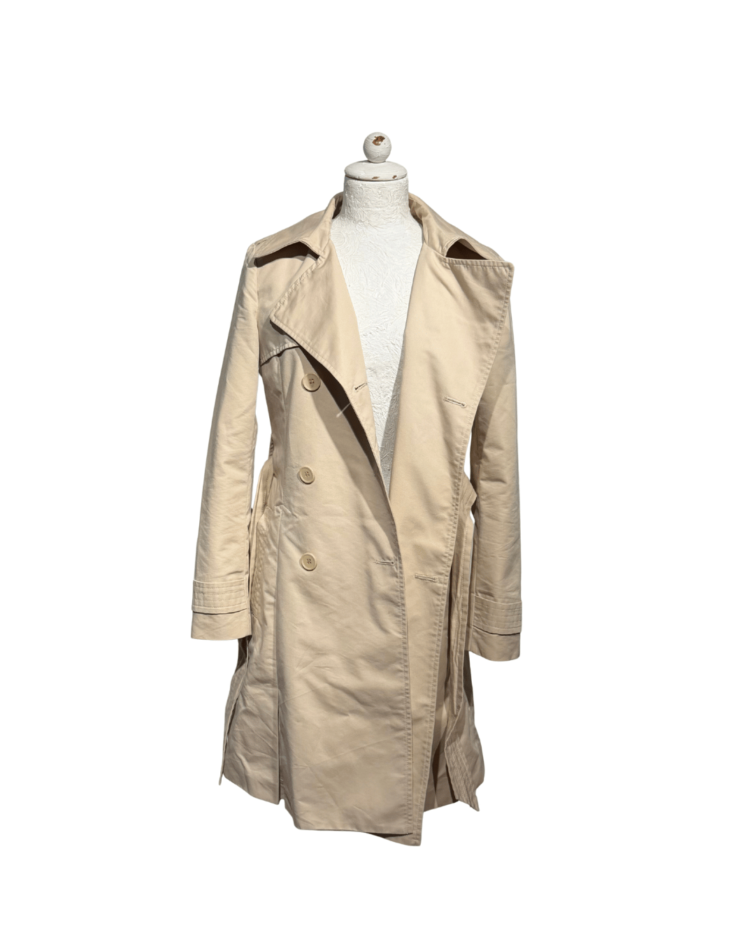 IMPERMEABILE MAXMARA BEIGE COTONE Tg 40