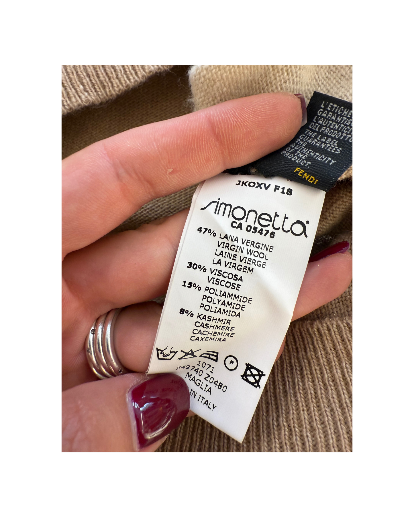 MAGLIONE FF FENDI BEIGE