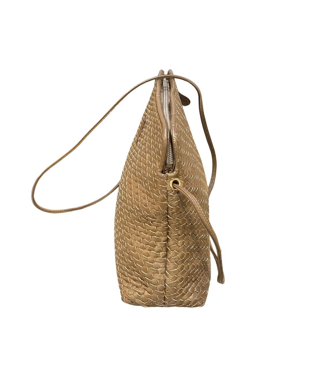 TRACOLLA VINTAGE FENDI PELLE INTRECCIATA