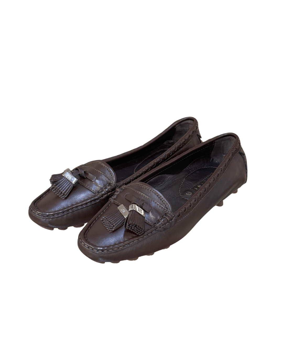 CELINE MOCASSINI PELLE MARRONE Nr37