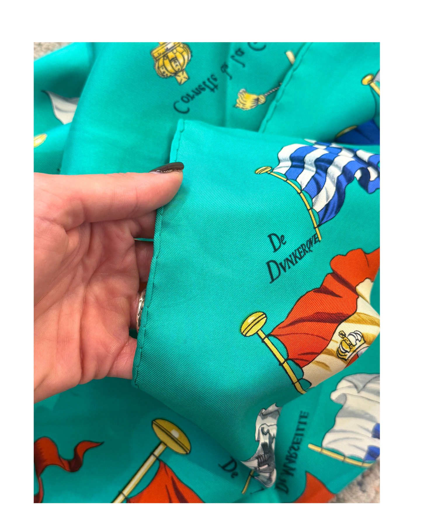 FOULARD HERMES PAVOI VERDE ACQUA