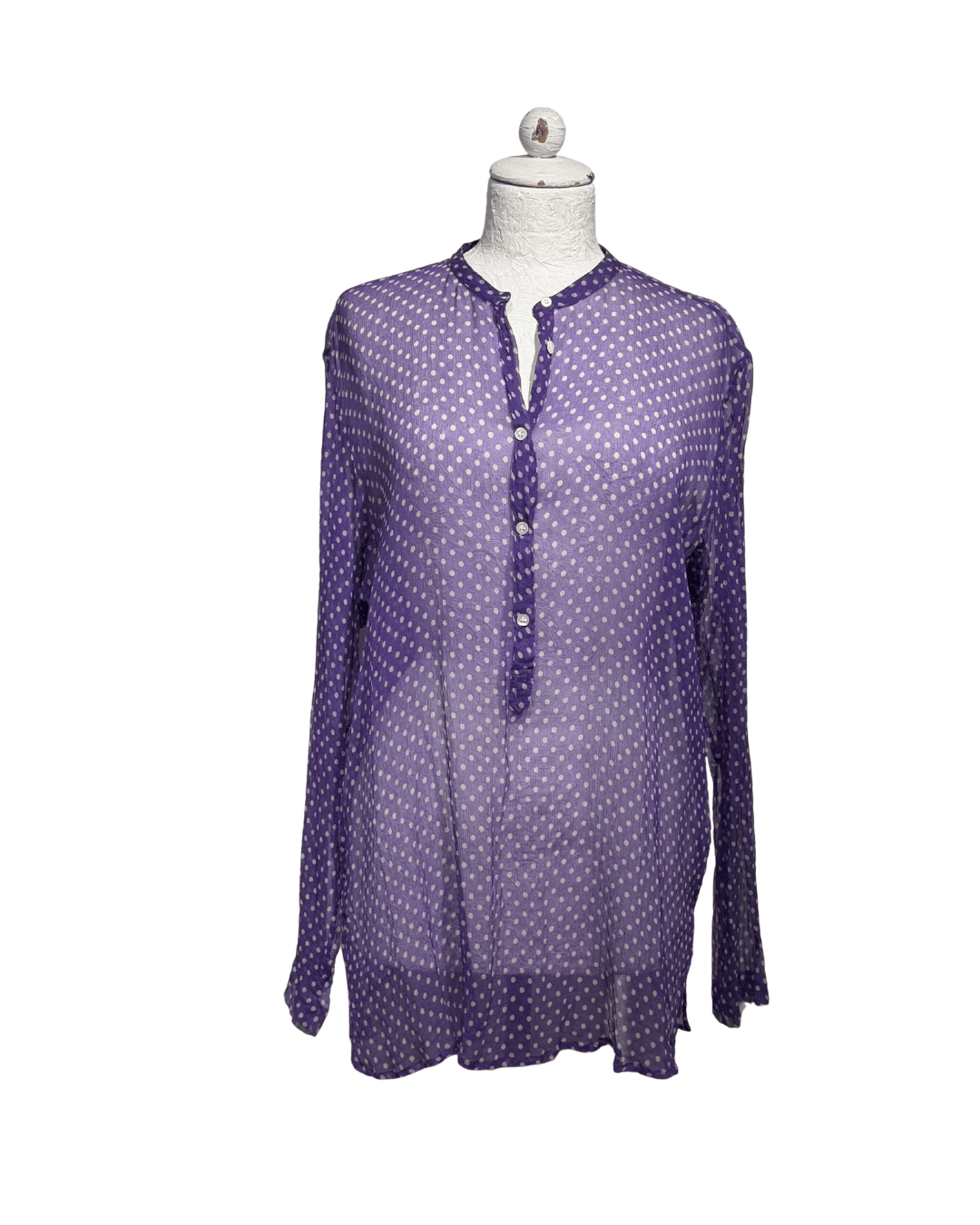 CAMICIA ASPESI POIS BIANCA E VIOLA Tg 48