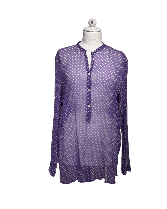 CAMICIA ASPESI POIS BIANCA E VIOLA Tg 48