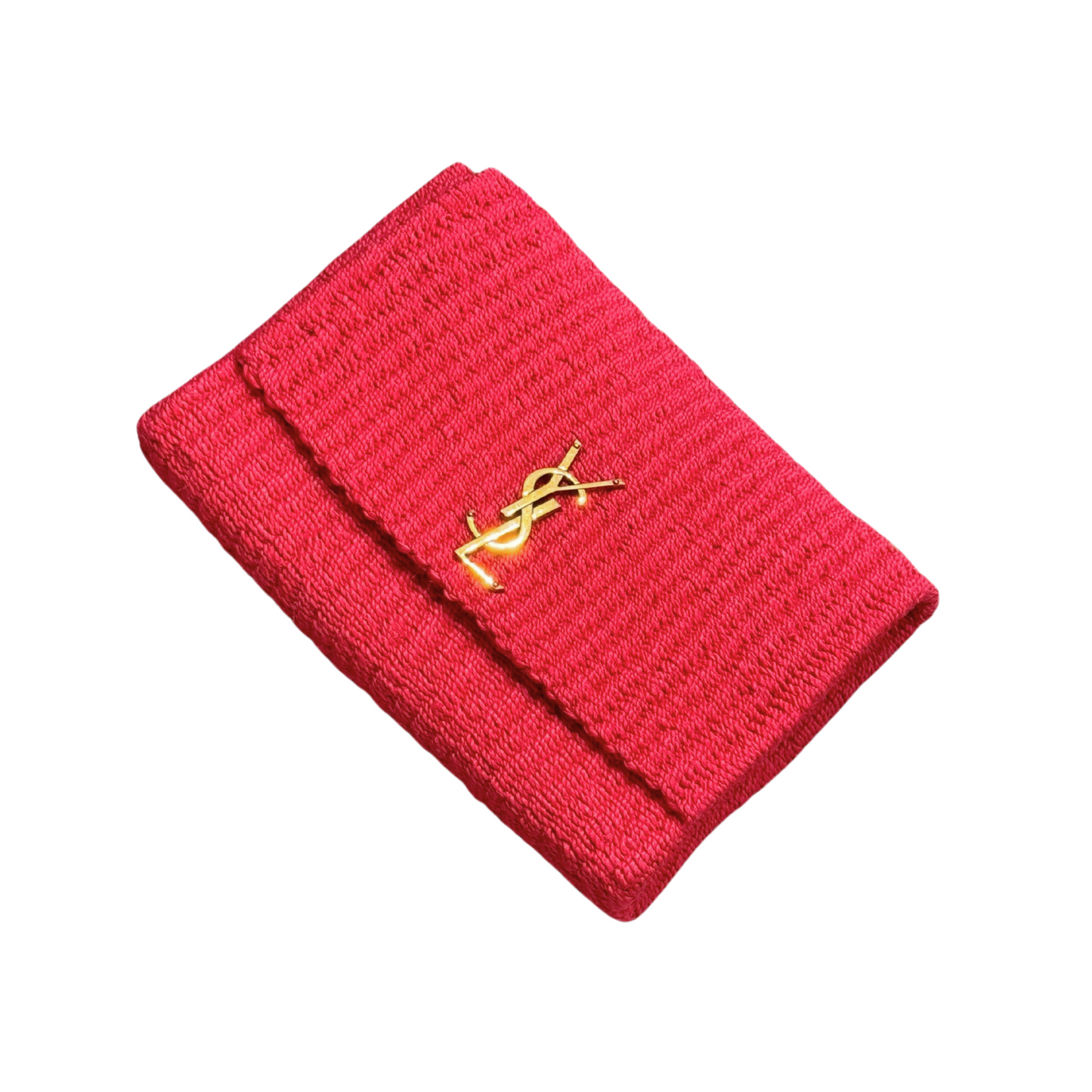 YSL KATE RAFFIA FUCSIA