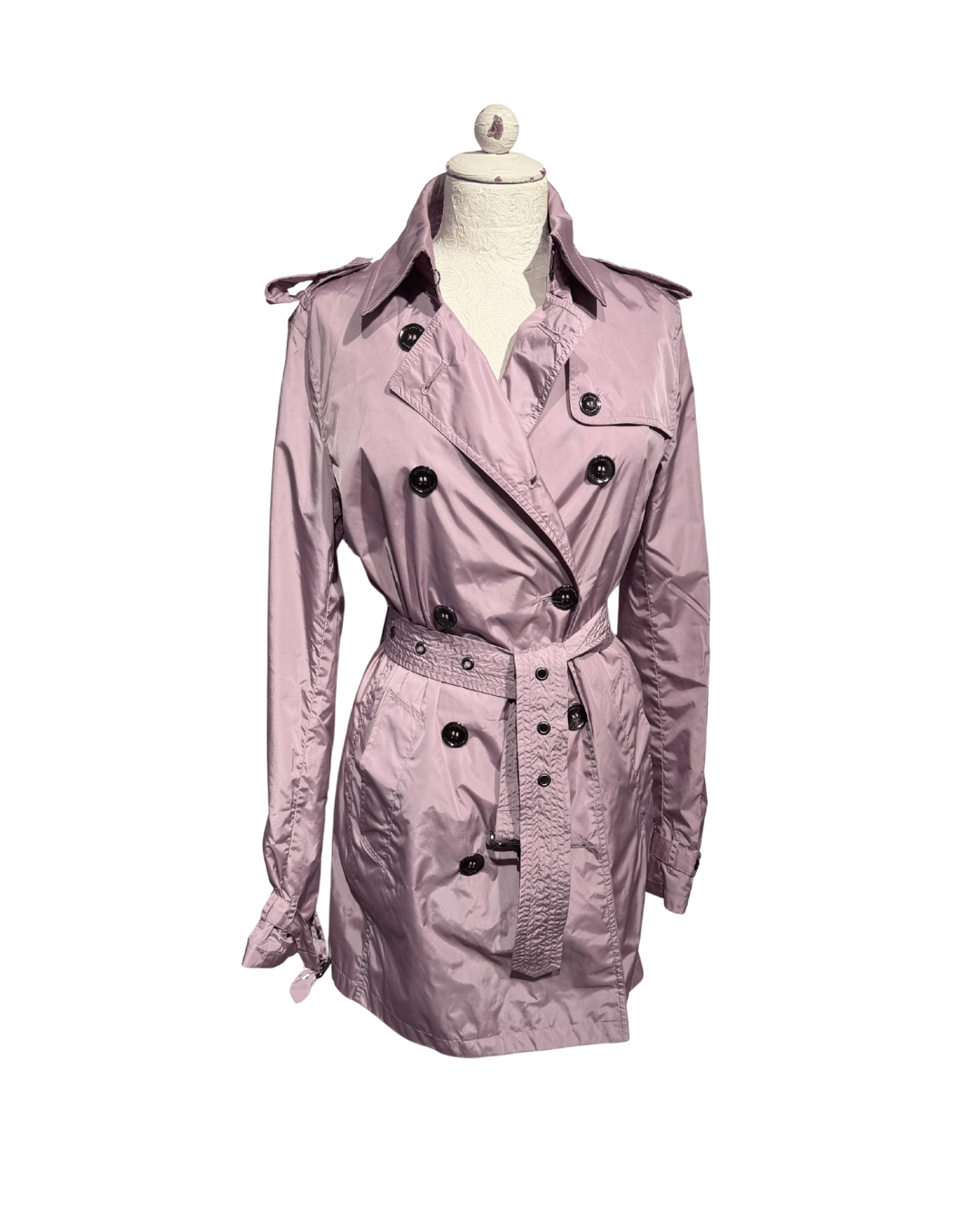 IMPERMEABILE BURBERRY LILLA Tg 40