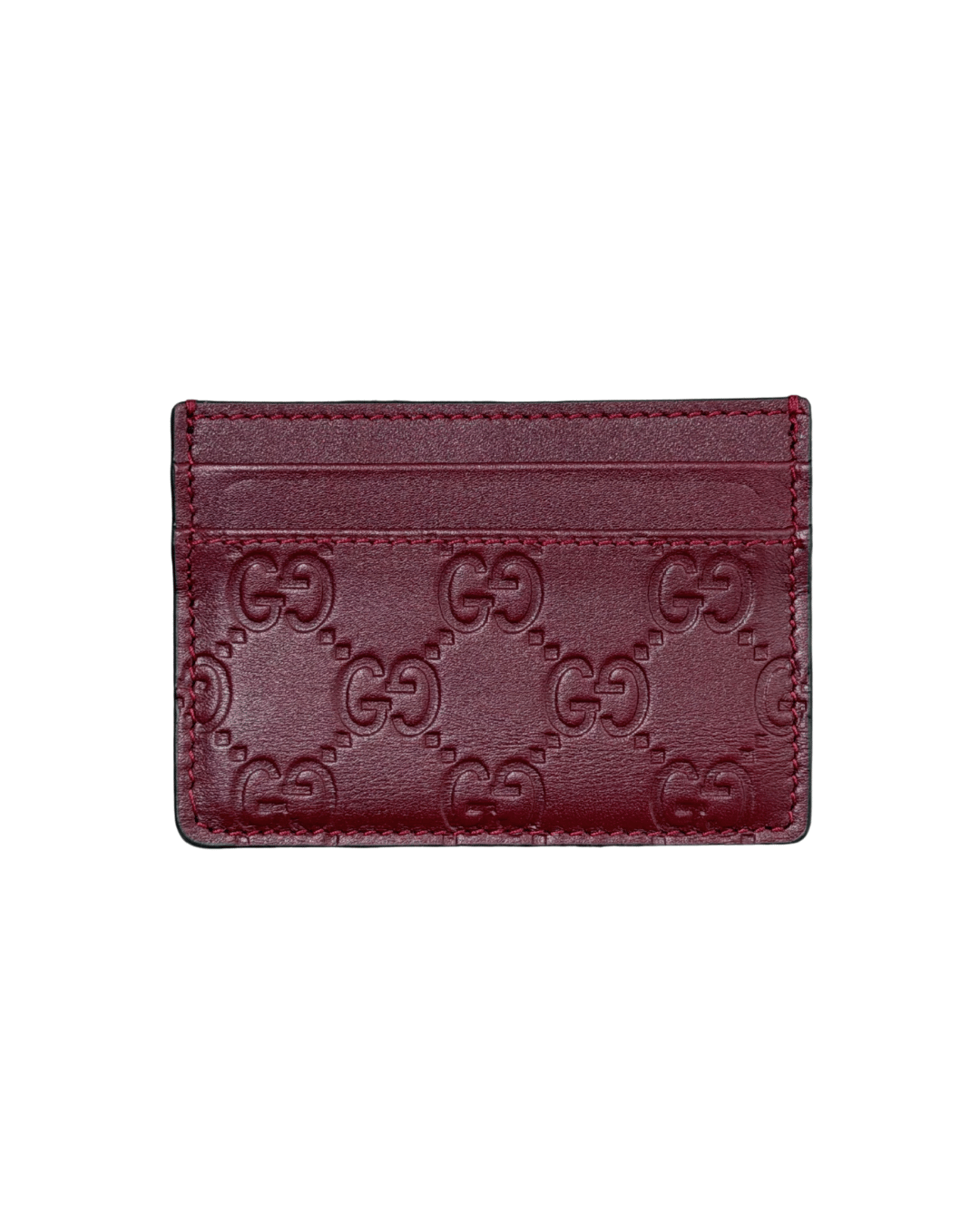 PORTACARTE GUCCI PELLE BORDEAUX