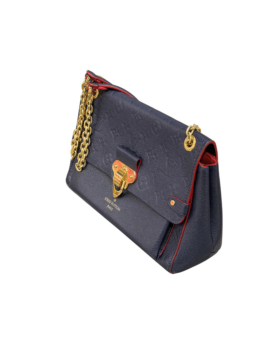 VAVIN LOUIS VUITTON PELLE BLU IMPRESSA