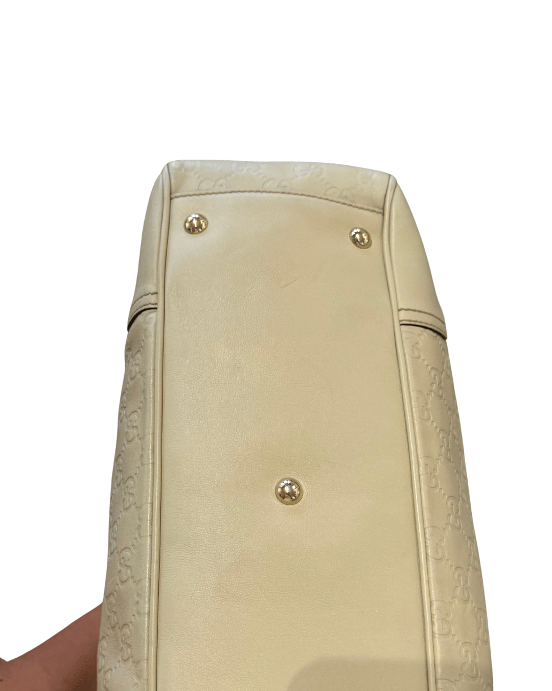 BORSA GUCCISSIMA COLOR GHIACCIO DOPPI MANICI