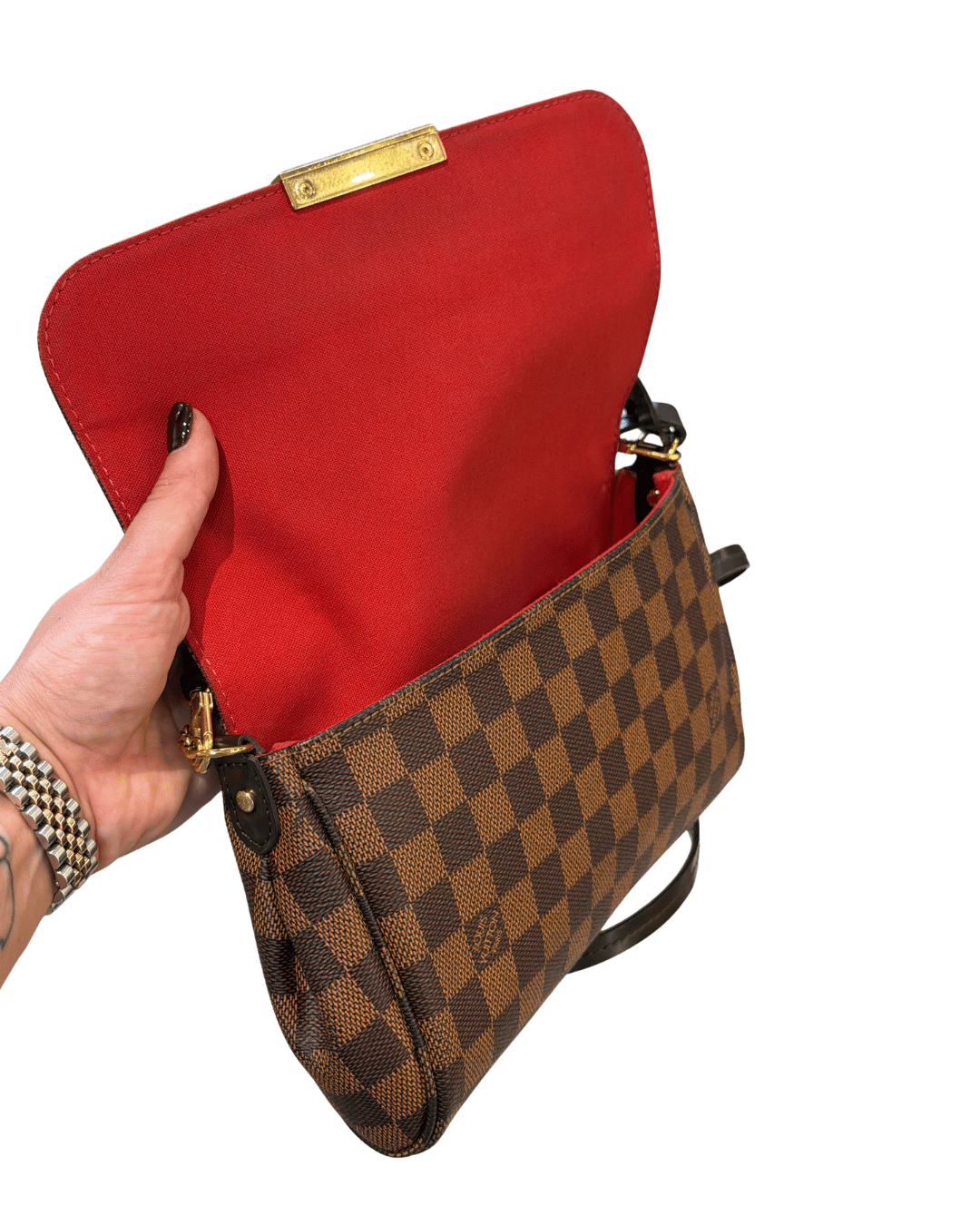 POCHETTE FAVORITE MM LOUIS VUITTON DAMIER EBENE