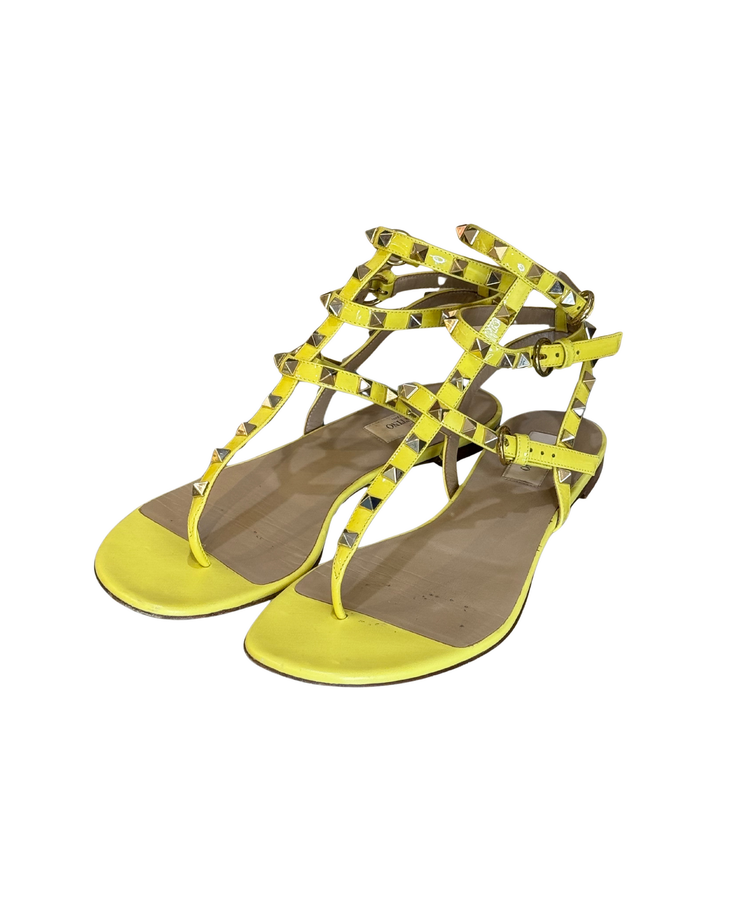 SANDALI ROCKSTUD VALENTINO GIALLI