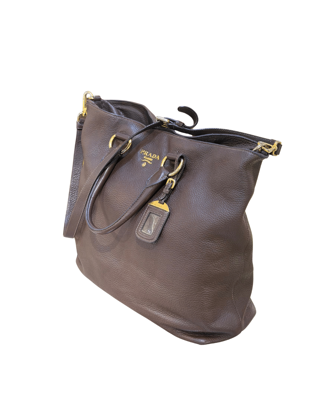 TOTE BAG PRADA COLOR CIOCCOLATO