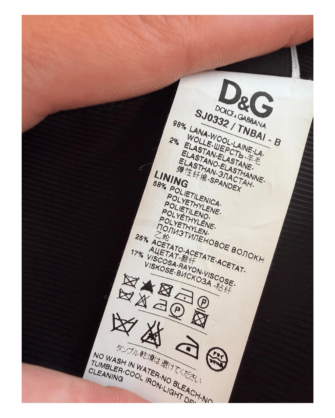 GIACCA SARTORIALE D&G GRIGIA Tg 40