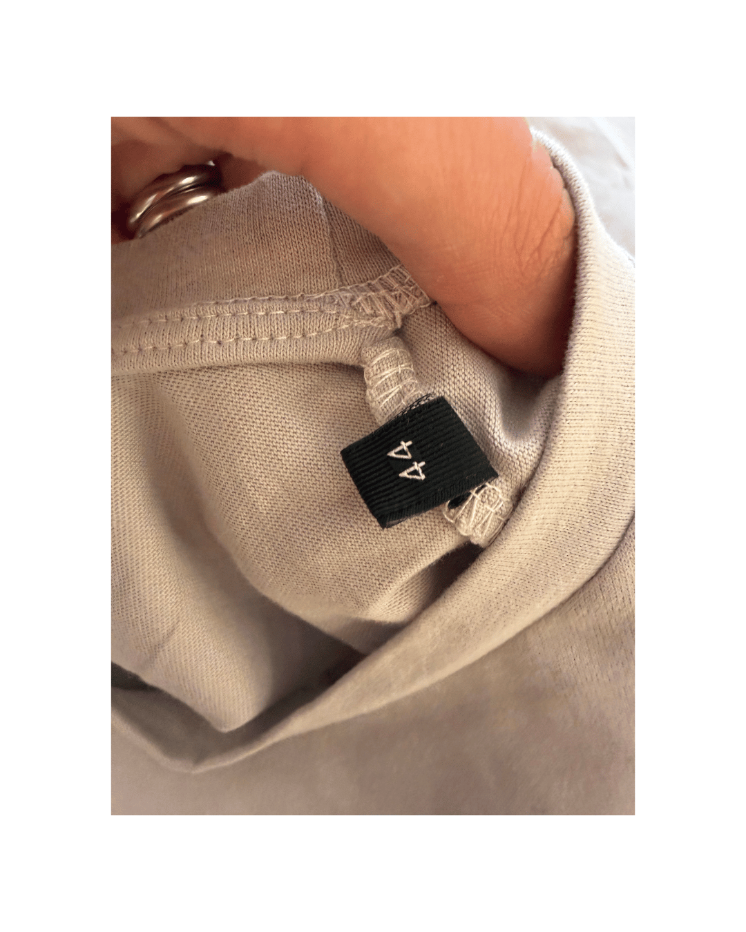 TSHIRT GRIGIO CHIARO ELISABETTA FRANCHI PIERCING TG 44