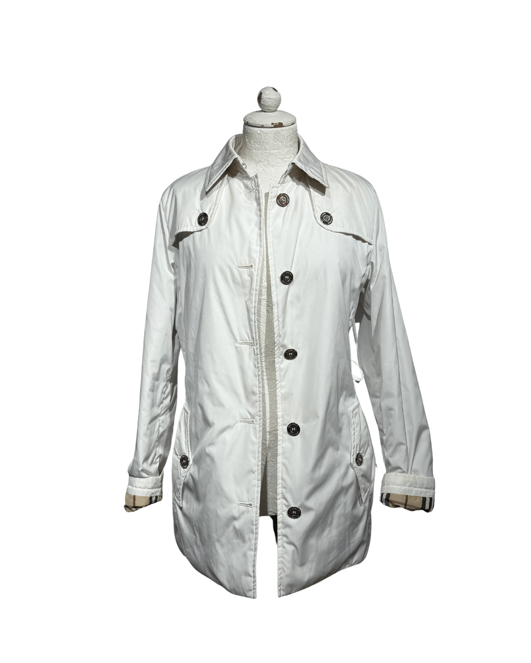 GIACCA IMPERMEABILE BURBERRY BIANCA