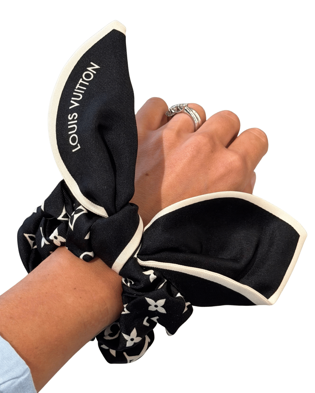 ELASTICO CAPELLI LOUIS VUITTON BIANCO E NERO