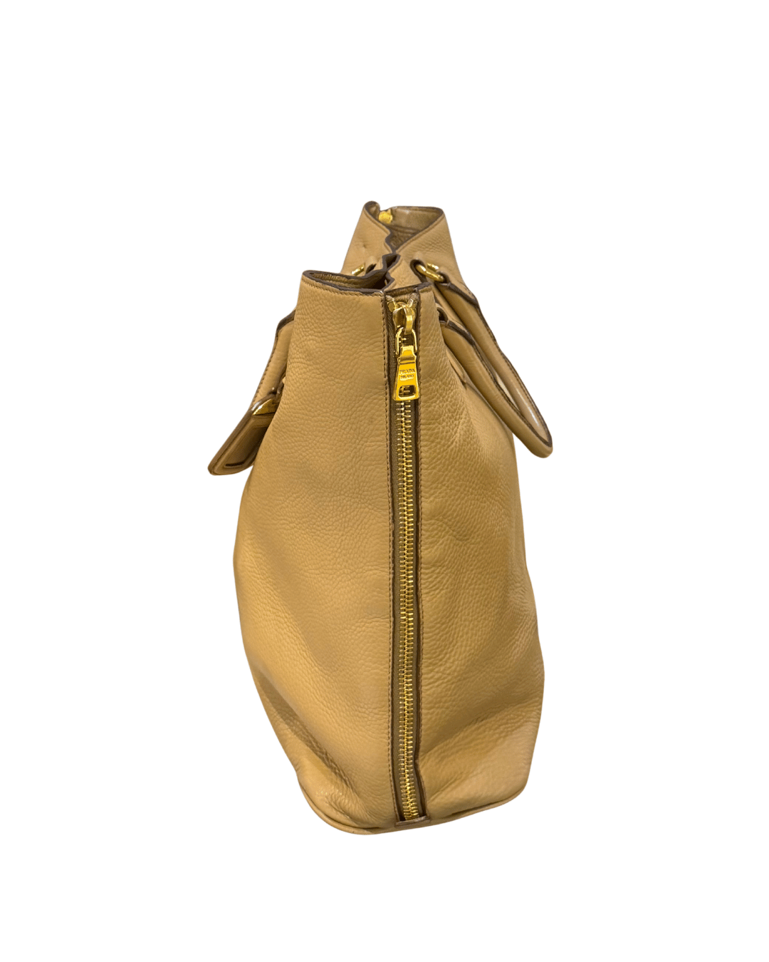 BORSA PRADA PELLE MARTELLATA BEIGE