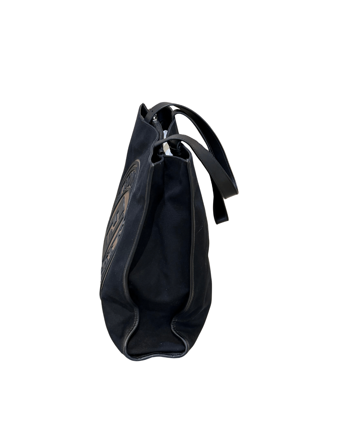 SHOPPER FENDI TESSUTO NERO