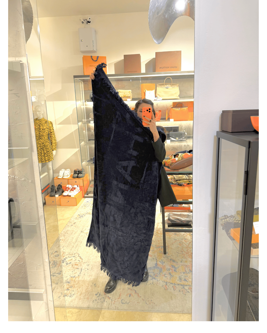 MARSUPIO CHANEL IN SPUGNA BLU CON TELO MARE