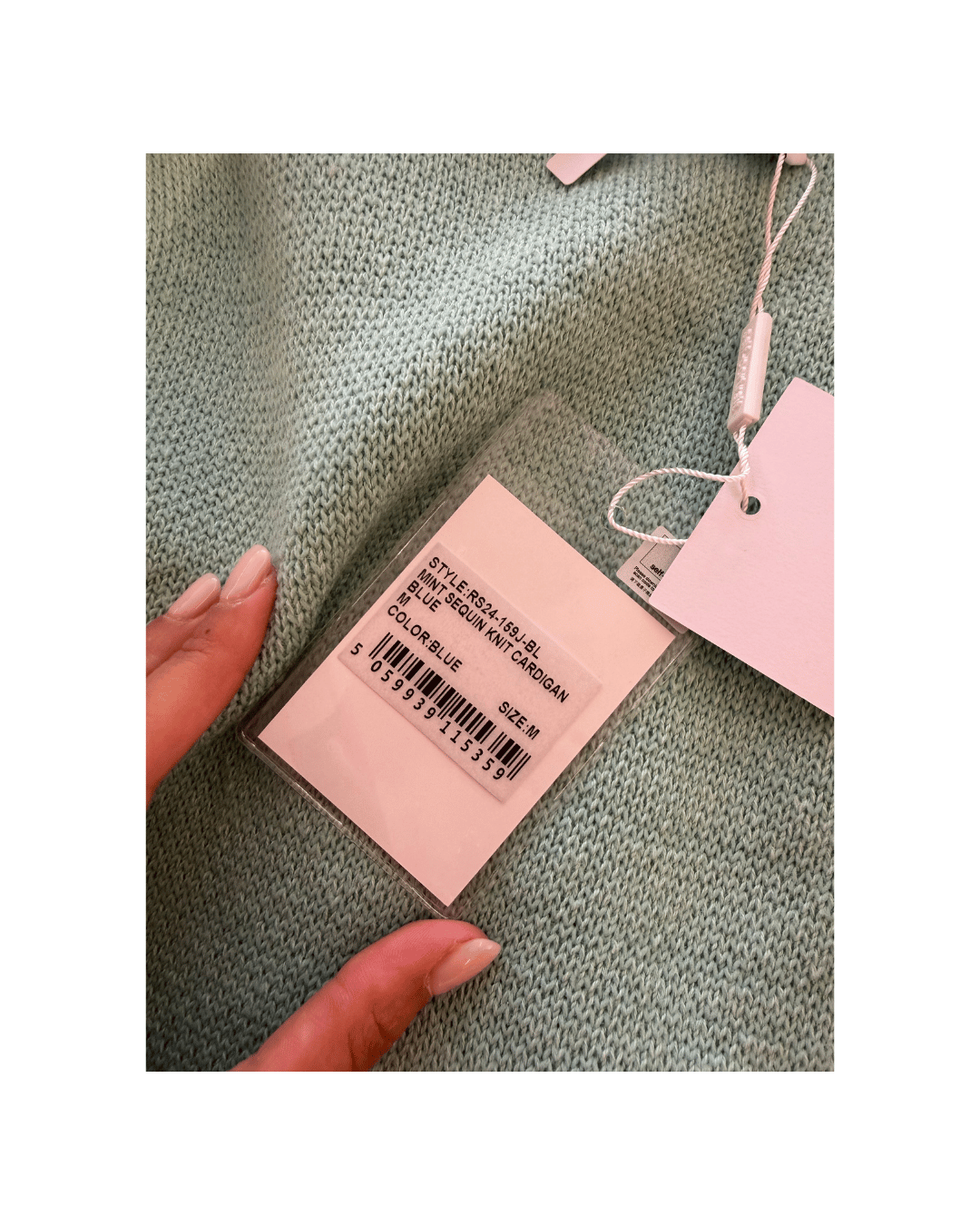 GIACCA / CARDIGAN SELF PORTRAIT VERDE MENTA Tg M