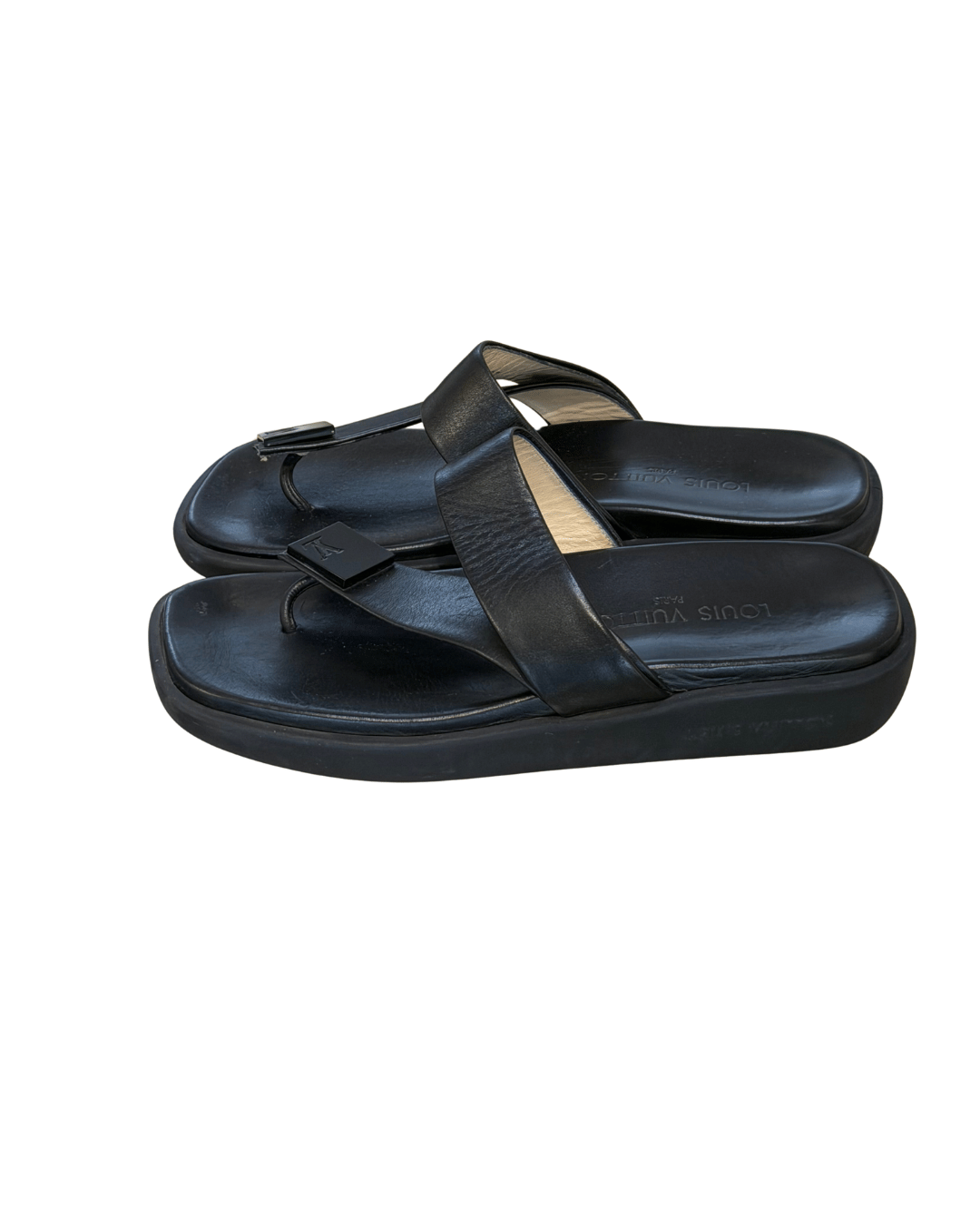 SANDALI INFRADITO LOUIS VUITTON NERI Nr 37