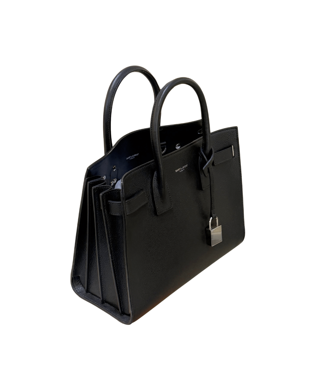 SAC DE JOUR SMALL NERA YSL PELLE MARTELLATA