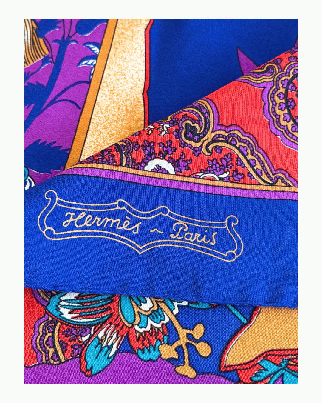 FOULARD HERMES "ART DES STEPPES"