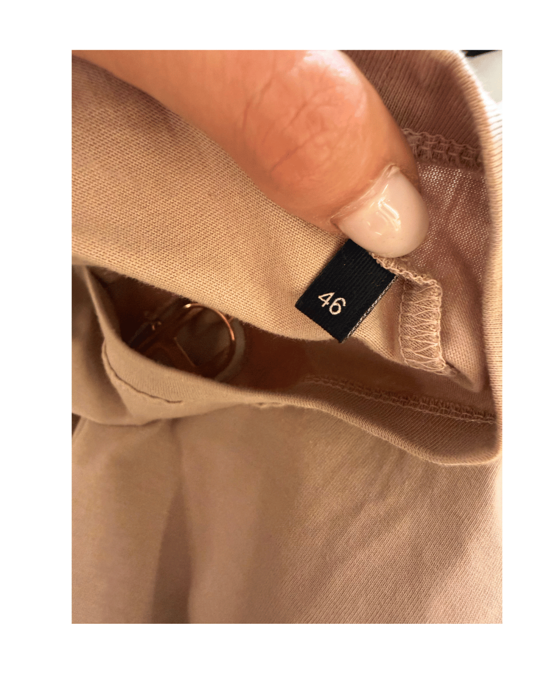 TSHIRT ELISABETTA FRANCHI NUDE/CIPRIA Tg 46