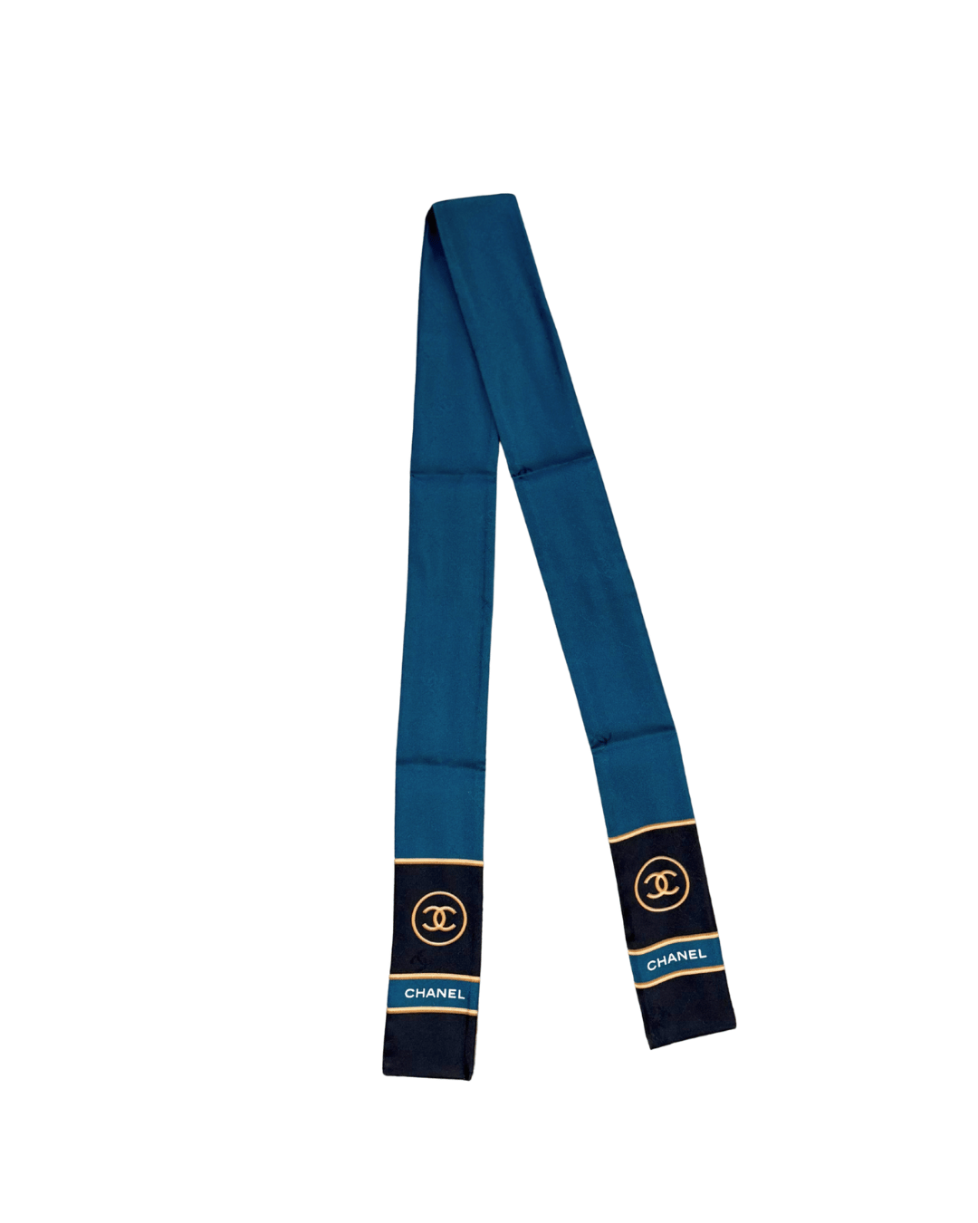 TWILLY CHANEL PETROLIO E NERO