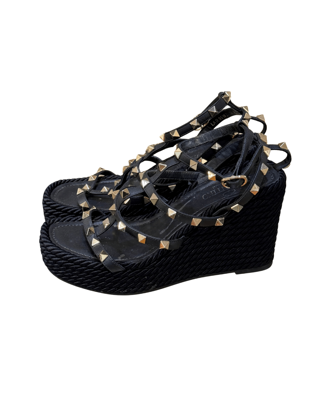 SANDALI CON ZEPPA E BORCHIE VALENTINO Nr 36