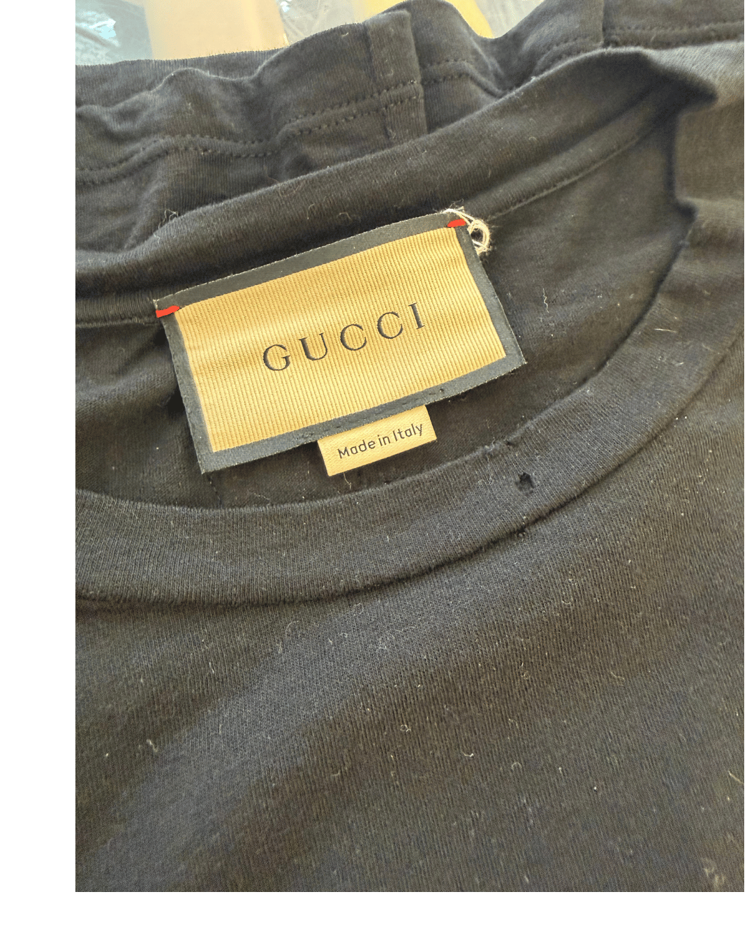 TSHIRT NERA GUCCI Tg S