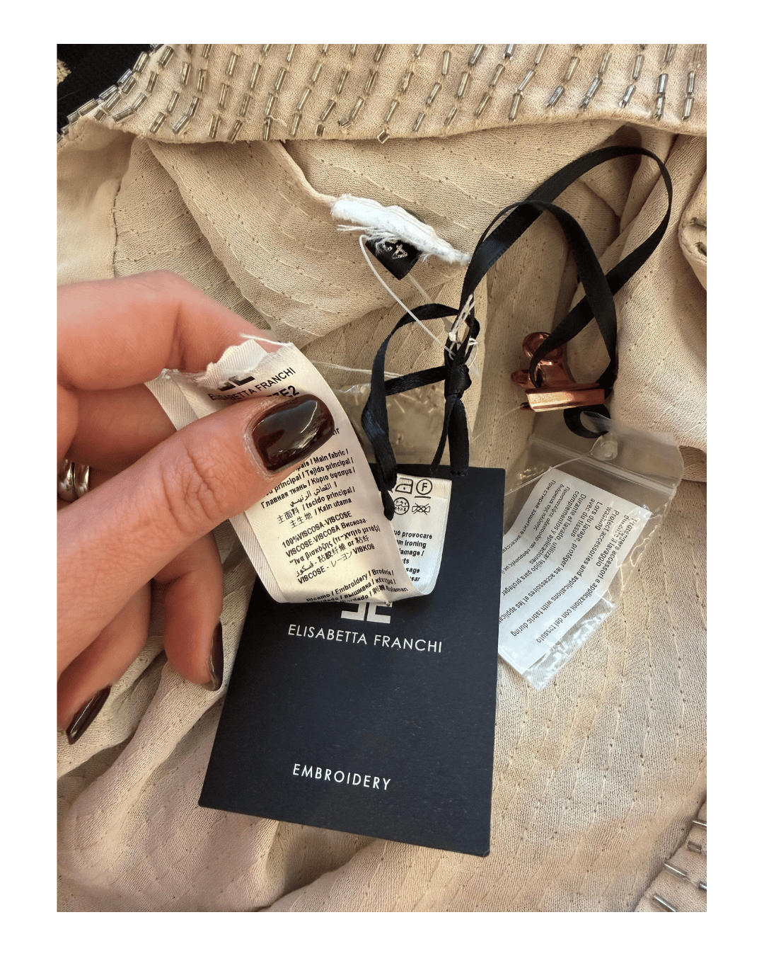 MINI ABITO ELISABETTA FRANCHI CON PERLINE