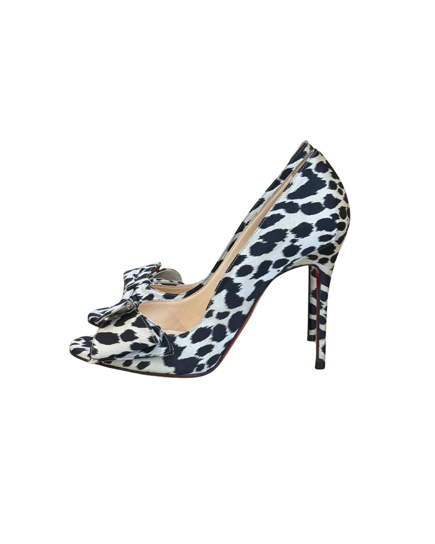 DECOLLETE OPEN TOE LOUBOUTIN ANIMALIER nr37