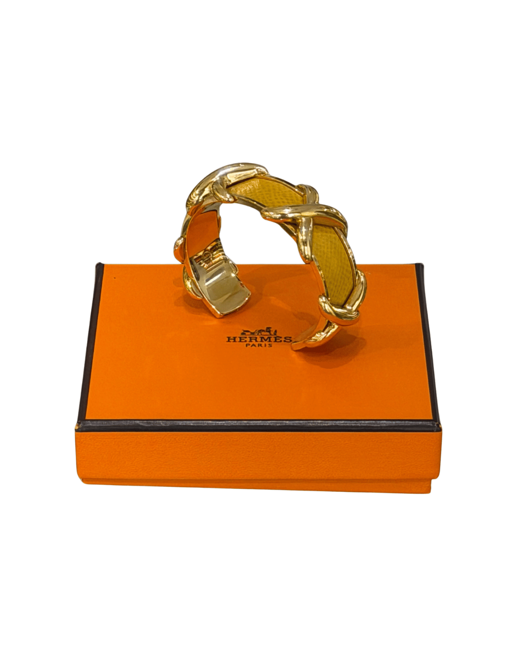 BRACCIALE CRISS CROSS HERMES SENAPE