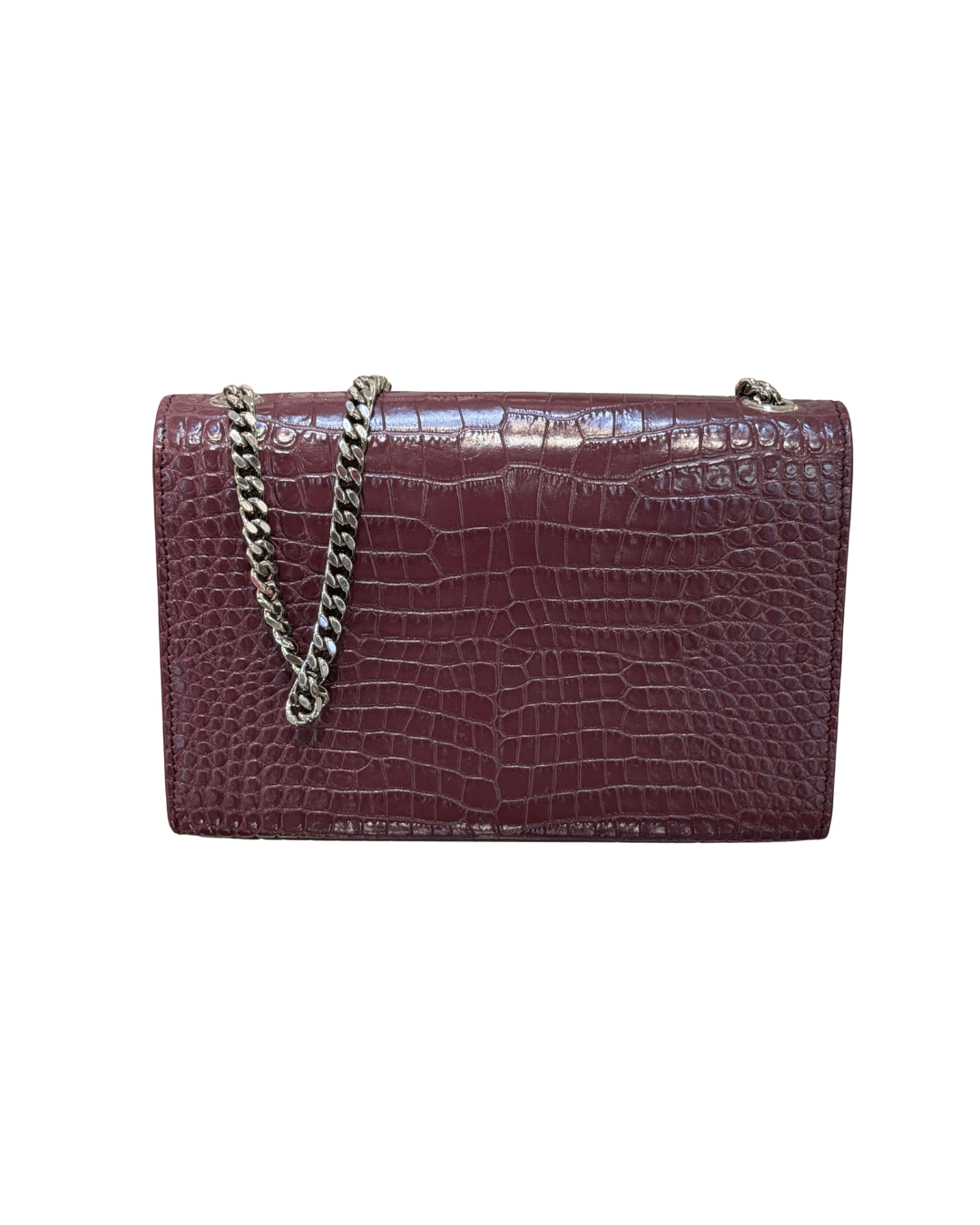 KATE SMALL YSL STAMPA COCCO MELANZANA