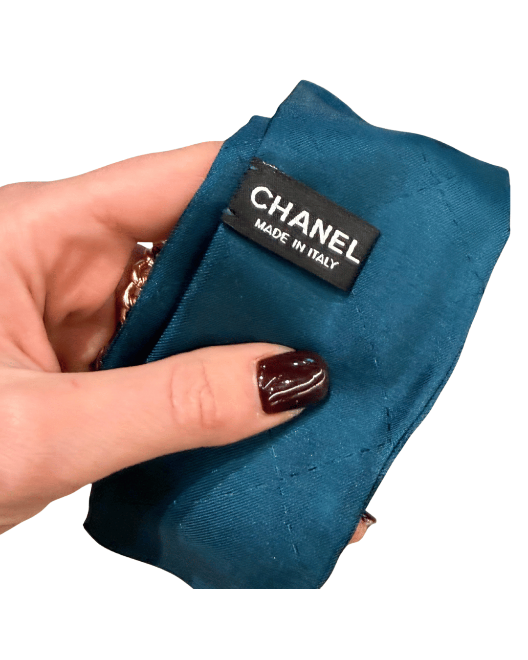 TWILLY CHANEL PETROLIO E NERO