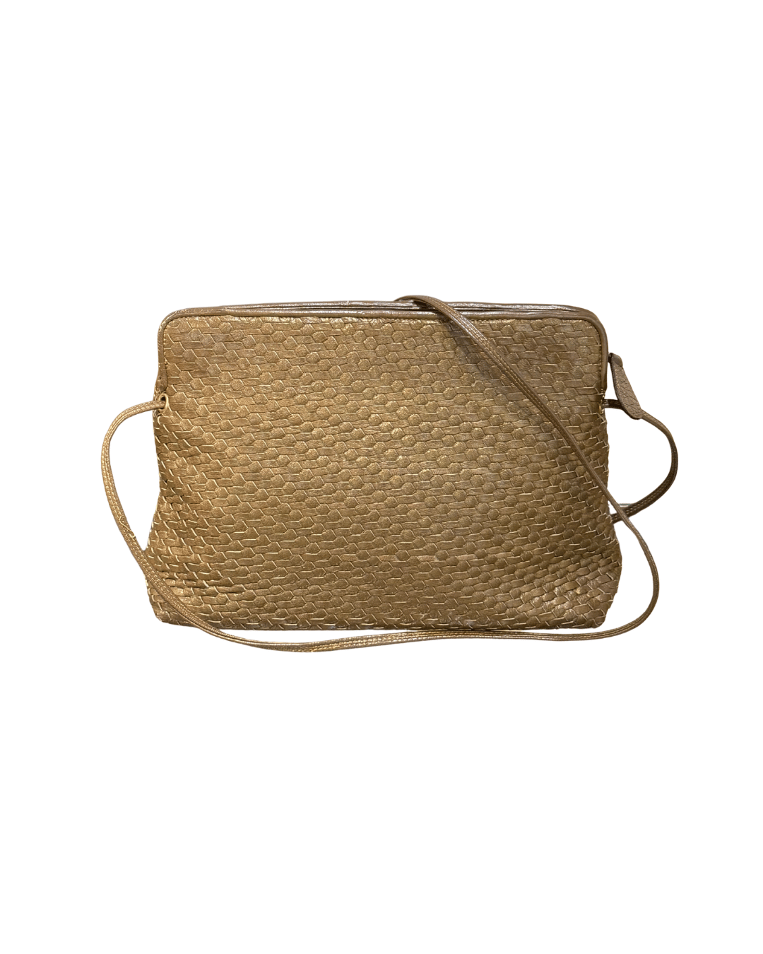 TRACOLLA VINTAGE FENDI PELLE INTRECCIATA