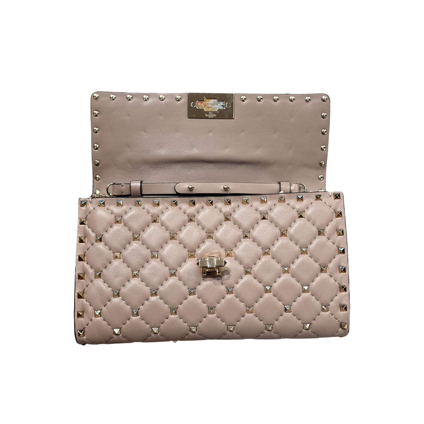 POCHETTE SPIKE NUDE/ ROSA ANTICO