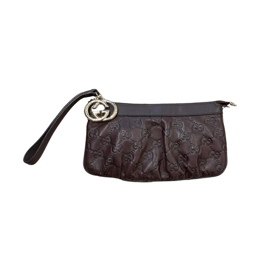 POCHETTE GUCCI COLOR CIOCCOLATO