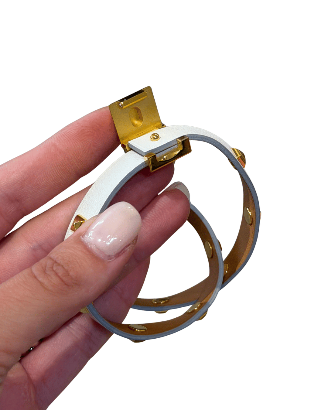 BRACCIALE HERMES BIANCO MEDOR INFINI DOUBLE TOUR Tg M