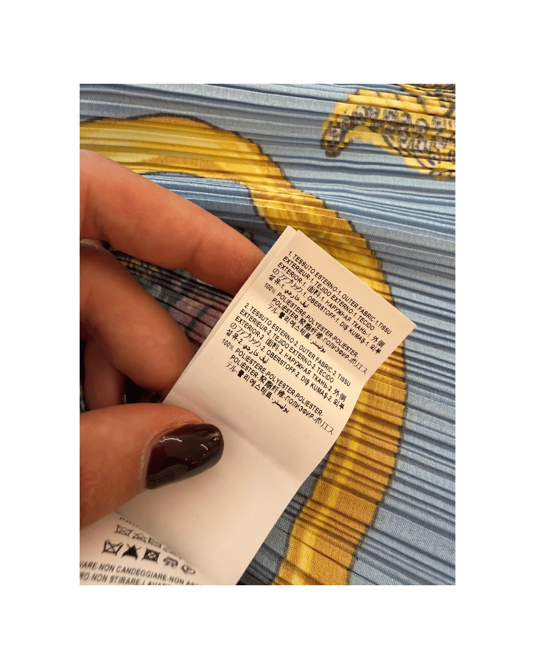 CAMICIA VERSACE PLISSE STAMPA MARINA Tg 44