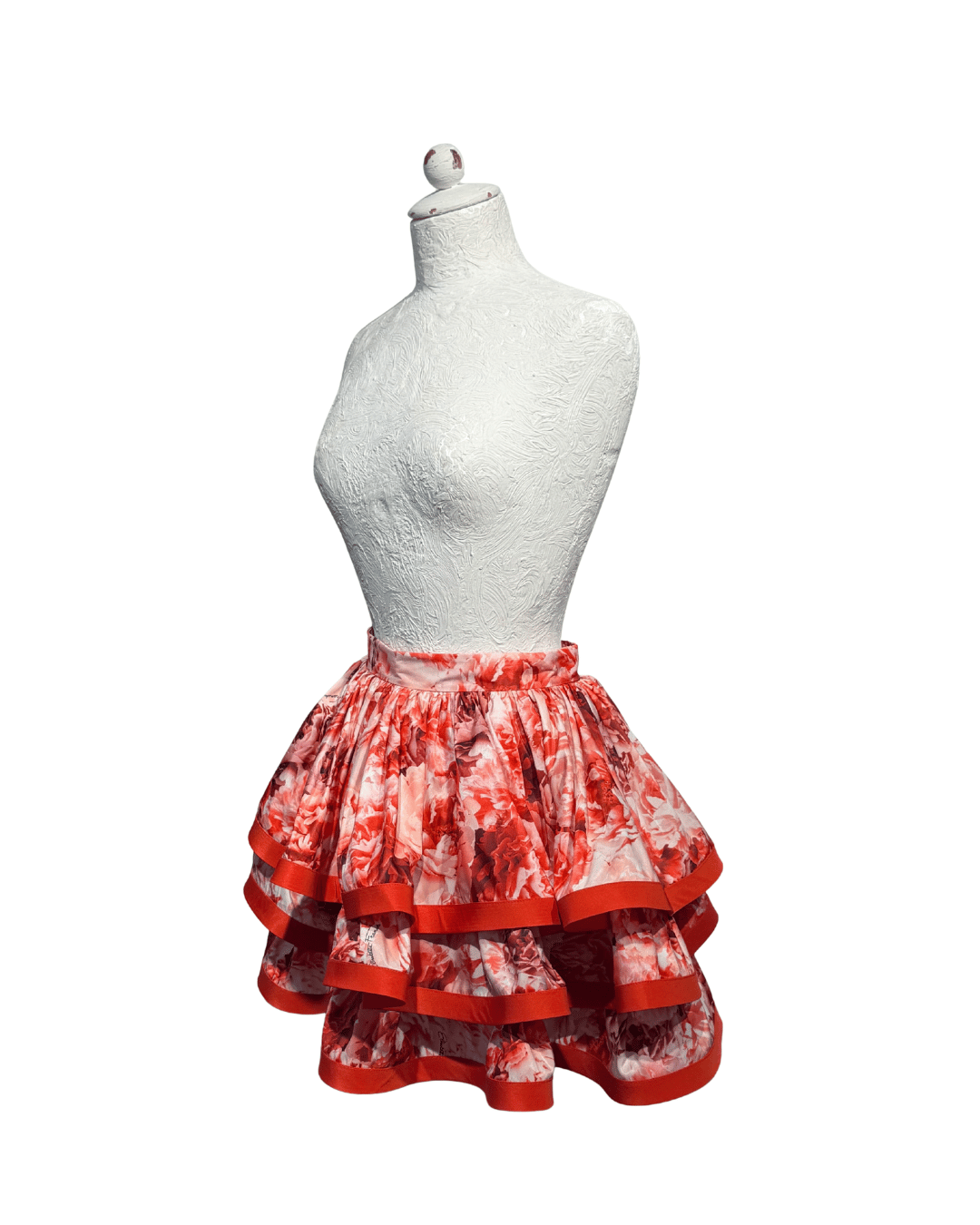 GONNA FIORI A BALZE ELISABETTA FRANCHI ROSSA Tg 40